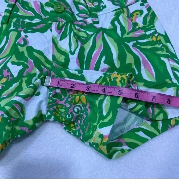 Lilly Pulitzer The Callahan Short Green Printed Size 000 - Picture 8 of 9